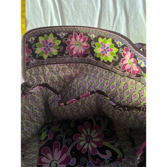 Vera Bradley Floral Quilted Duffle Bag & Tote Set Travel Pink Brown Large - Picture 11 of 13